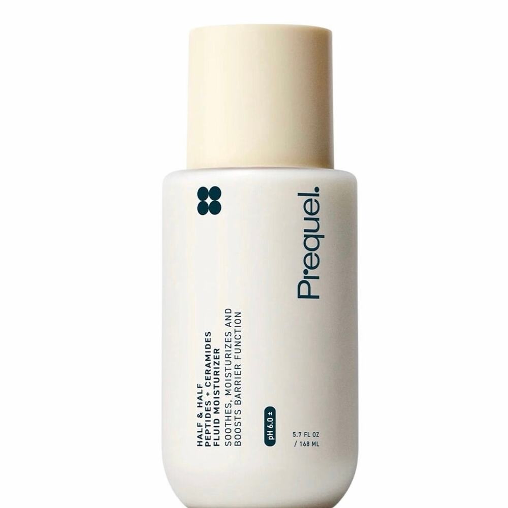 Prequel Half & Half Peptides Ceramides Fluid Moisturizer Barrier Repair Lotion